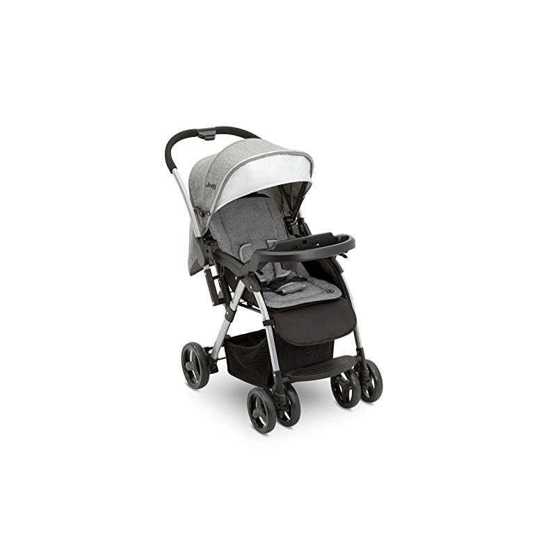 Jeep Unlimited Reversible Handle Stroller, Grey Tweed
