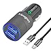 Meagoes Fast Micro USB Car Charger, Compatible Moto E5 Play / E5 Plus / E4 Plus / E4, Moto X3 / X Play/X Force/X Style/X Pure/Droid Turbo Motorola Phone, 15W Rapid Quick Charge 3.0 Car Power Adapter