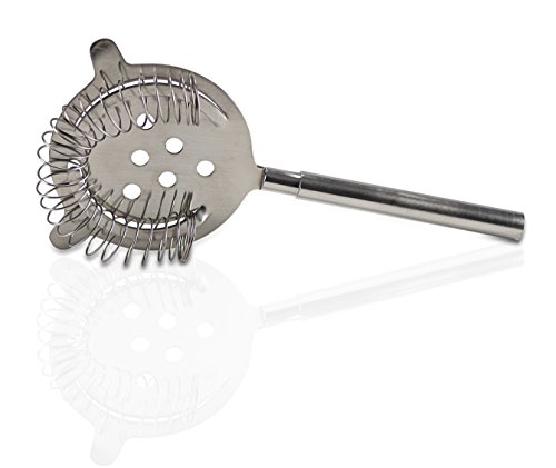 Miko Bar Set, Stainless Steel Deluxe 6 Piece Bar Set (Hammered Steel)