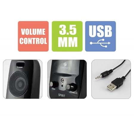 zebronics spirit 2.0 channel multimedia speakers