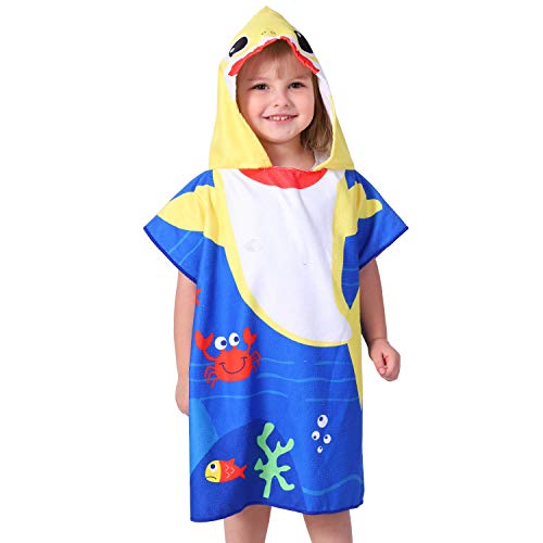 Kids Hooded Towel for Swimsuit Cover Up for Beach, Pool, Bath Super Soft and Absorbent 100