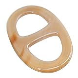 Marycrafts Buffalo Horn Scarf Ring H Oval Scarf Ring Handmade Multi Color Size 6: 2.75