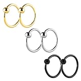 Charisma Stainless Steel Captive Bead Rings Hoop Barbell Ball Closure Body Piercing
