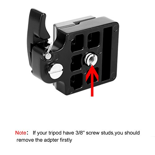 image for WAAO Black Camera 323 Quick Release Plate with Special Adapter (200PL-