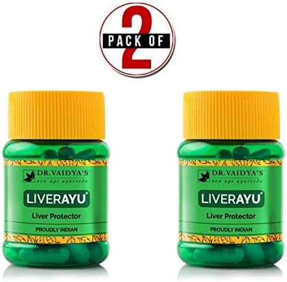 DR. VAIDYA'S New Age ayurveda Livayu - Ayurvedic Liver Protector (Pack of 2)- 30caps x 2