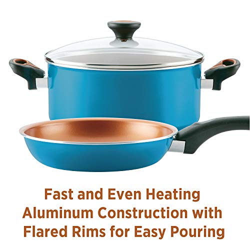 Farberware Glide Dishwasher Safe Nonstick Cookware Pots and Pans Set