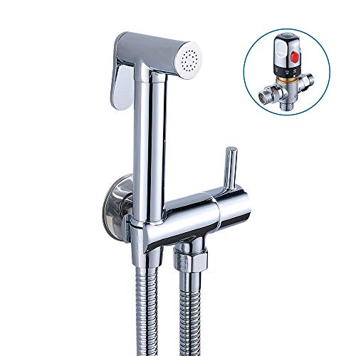 Littleduckling Thermostatic Bidet Sprayer Wall Mounted Bathroom Mixer