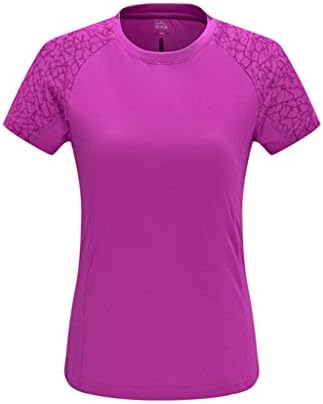 Chicside Women's Solid color Leisure time Set head Tee Shirt Amaranth US 2