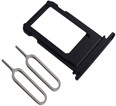 SIM Card Tray Replacement with 2 Eject Pins for IPhone 7 plus (Glossy Black)