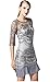 Tuliplazza Women's Floral Embroidery Tulle Lace Cocktail Prom Party Dress