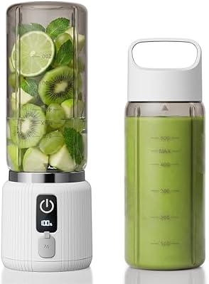 Batidora portátil pequeña máquina con indicador LED, USB-C, 500ml
