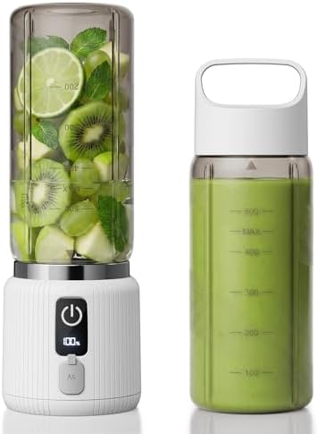 Batidora portátil pequeña máquina con indicador LED, USB-C, 500ml