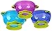 Best Baby Bowls, Spill Proof, Stay Put Suction Bowls with Seal-Easy Lids Stack Easy For Storage Gift Set of 3 Colorful Sizes Perfect for Babies & Toddlers BPA Free —Kiddero