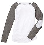 Boxercraft Preppy Patch Slub Longsleeve T-Shirt, Adult Sizes