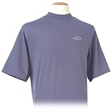Monterey Club Mens Dry Swing Classic Pique Mock Neck Shirt #1172 (Periwinkle, Large)