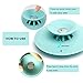 LHome 5 Packs Trap Hair Catcher, Shower Plug Bathtub Cover Silicone, 2-in-1 Drain Tub Stopper, Strainers for Floor, Kitchen, Laundry, and Bathroom