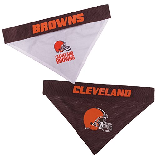 Pets First NFL DOG BANDANA CLEVELAND BROWNS REVERSIBLE PET