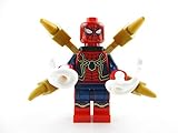 PlayOnBricks LEGO Infinity War Iron Spider Minifigure 76108 Mini Fig Spider-Man Avengers