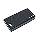 Skyvast 20000mAh Wallet-Style Portable Power Bank External Battery Pack for iPhone, iPad, Samsung Galaxy, USB-enabled Devices [Dual Smart USB Ports/LED Flashlight/Micro-USB Cable Included] (Black)