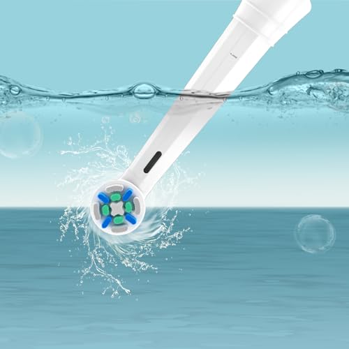 6 Heads Compatible with Oral B iO 2/3N/3/4/5/6/7/8/9/10 Electric Toothbrushes, Oral B IO Compatible Heads for Effective Cleaning and Protection of Teeth (Black/White)