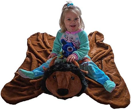 Buffalo Animal Blanket for Kids - Large Kids Throw Area Rug - Toddler Teepee Play Mat by Teepee Freedom