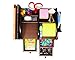Executive Office Solutions Wooden Desk Organizer with 3 Drawers and Multiple Shelves/Racks for Office Supplies and Desk Accessories Cherry/Black (EOS-WO1)