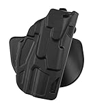 Safariland 7378 7TS ALS Slim, Flexible Paddle & Belt Loop Concealment Holster, SafariSeven Black, Right Hand, S&W M&P Shield 9mm.40