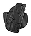 Safariland 7378 7TS ALS Slim, Flexible Paddle & Belt Loop Concealment Holster, SafariSeven Black, Right Hand, S&W M&P Shield 9mm.40