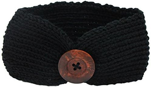 TRENDINAO Baby Newborn Toddler Hairband Phtography Props Knitting 1PC Infant Kids Girl Bowknot (Black)
