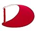 MG Womens Cotton Solid String Sun Visor (Red)