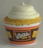 Willy Wonka Chocolate Bar/Golden Ticket Cupcake Wrappers-Set of 12