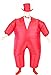 Tuxedo Tux Inflatable Teen Chub Suit ® Costume (Red)