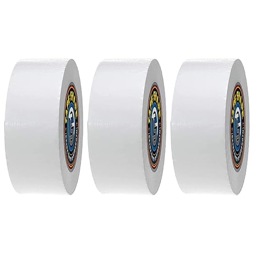 4All Duct Tape 48mmx50m (White, Pack of 3)
