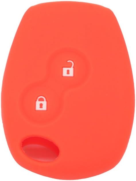 BROVACS Silicone Cover Protector Case Holder Skin Jacket Compatible with RENAULT DACIA 2 Button Remote Key Fob CV4350 Orange