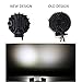 TTX LIGHTING 4inch 27W Round LED Work Light 30 Degree Spot Beam DC 10-60V 2430 Lumens for 4X4 UTV RZR Teryx Rhino Jeep Tractor Truck fork lifter Boat (Pack of 2)