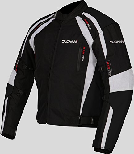 DUCHINNI Misano All Season Motorcycle Jacket (Black, Small)