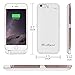 BoxLegend 3000mAh Polymer Battery Charger Charging Case for iphone 6/6s - White