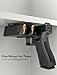 Hill & Wood Gun Magnet | Rubberized 75 lbs Rated Magnetic Gun Mount Gun Magnet Mount-Concealed Gun Holder for Car, Handgun, Pistol, Rifle, Shotgun, Revolver