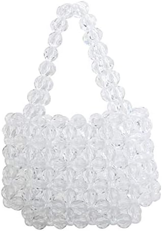clear beaded purse