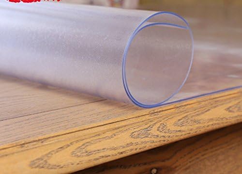 Rectangular PVC Table Covers Protector Desk Mats Grinding 27.6x48 inch 1.5mm
