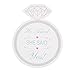 Kloud City ® 36PCS SHE SAID YES Floral Paper Coaster White Round Place Mat Craft Paper For Wedding Receptions and Bridal Showers Party Anniversary Favors