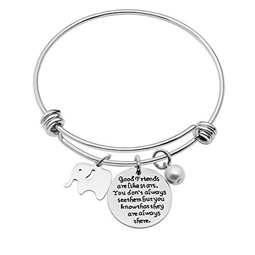 Caromay best friend bangle bracelet lucky cute elephant…