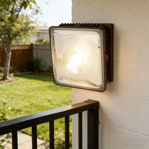 KRLED 120W LED Canopy Light High Bay baloncy Ceiling Light Pack of 2 | Industrial Waterproof Explosion-proof, Outdoor High Bay Gas Station, Equivalent 550W HID/HPS, 16000 Lm 5500K