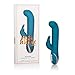 CalExotics Jack Rabbit Signature Collection Rocking G Rabbit – Waterproof Silicone Vibrator Sex Toys for Couples – Luxury Adult G Spot Massager - Teal