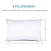 Toplus White Pillowcases Queen Size Set of 2, 20