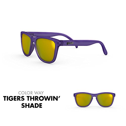goodr RUNNING SUNGLASSES - No Slip, No Bounce, UV Polarized (Tigers Throwinâ€™ Shade, Gold)