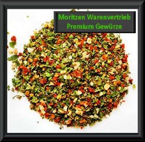 Moritzen goods sales - 1KG Bruschettagewรผrz Bruschetta TUSCANY , red, spices - ingredients : garlic, salt, onion , tomato paste, pepper, basil , oregano , corn starch - 1KG