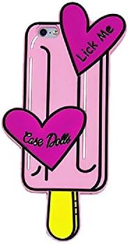 UCLL iphone 7 case 3D Cartoon Cute Candy Color Silicon Gel Cover Case for 4.7inch Iphone 7, Shockproof Stylish Cell Phone Skin Shell Fashion Girls (ice pink)