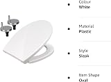 AAN Soft Close White Toilet Seat Quick Release UF Material Top Fitting Oval view 9