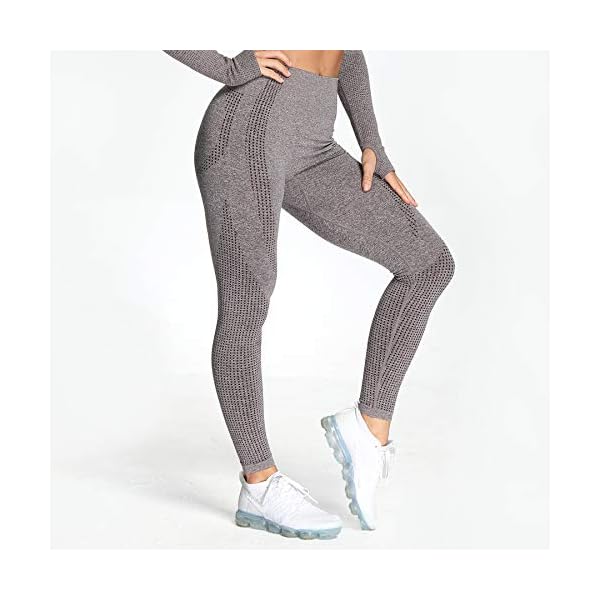 Aoxjox Women's High Waist Workout Gym Seamless Leggings Fitness Mart Pro